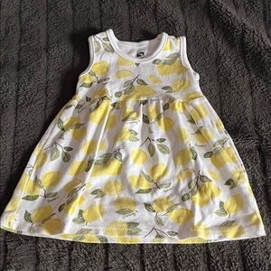 Lemon Print Sleeveless Dress